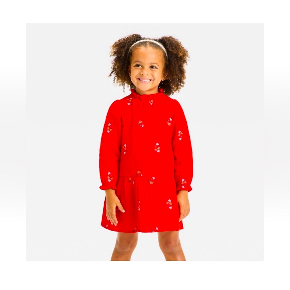 Cat and Jack Toddler Dress in Red - 12M